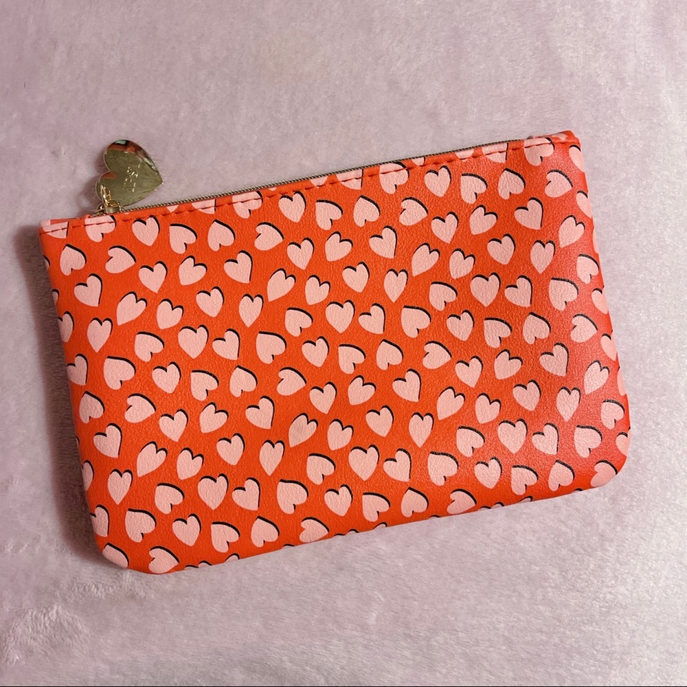 Ipsy ‘Full Hearts’ Red & Pink Heart Print Bag